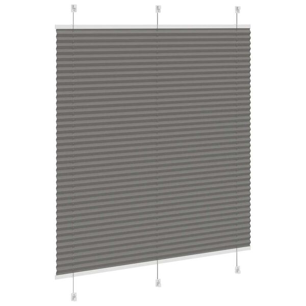 vidaXL Store pliss&eacute; anthracite 115x100 cm largeur du tissu 114,4 cm