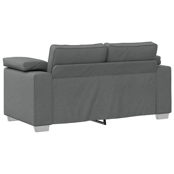 vidaXL Canap&eacute; 120cm Gris fonc&eacute; tissu