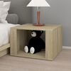 vidaXL Table de chevet Ch&ecirc;ne sonoma 57x55x36 cm Bois d'ing&eacute;nierie