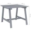 vidaXL Ensemble &agrave; manger de jardin 5 pcs Gris Bois d'acacia massif
