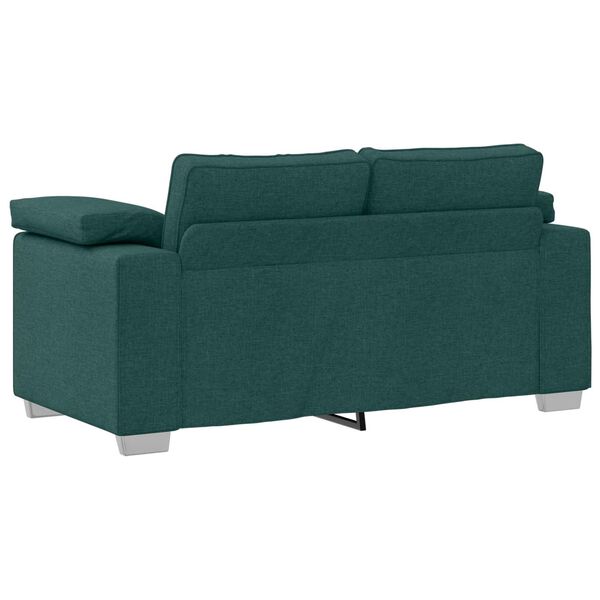 vidaXL Canap&eacute; Vert fonc&eacute; 160 x 77 x 82 cm tissu