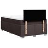 vidaXL Sommier &agrave; lattes de lit et matelas marron fonc&eacute; 120x190cm tissu