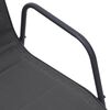 vidaXL Chaises empilables de jardin lot de 2 Acier et textil&egrave;ne