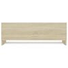 vidaXL Garde-robe ch&ecirc;ne sonoma 100x32,5x35 cm bois d'ing&eacute;nierie