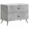 vidaXL Cabinet de chevet Gris b&eacute;ton 62 x 34,5 x 47,5 cm