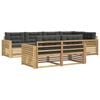vidaXL Ensemble de canap&eacute;s d'ext&eacute;rieur 7 pc Blanc et anthracite