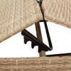vidaXL Chaises longues avec coussins lot de 2 beige r&eacute;sine tress&eacute;e
