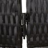 vidaXL Cloison de s&eacute;paration 6 panneaux noir r&eacute;sine tress&eacute;e