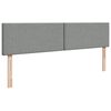 VidaXL Cadre de lit ottoman et matelas gris clair 200x200cm tissu