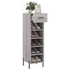 vidaXL Meuble &agrave; chaussures sonoma gris 30x35x105 cm bois d'ing&eacute;nierie