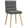 vidaXL Chaises &agrave; manger lot de 4 gris fonc&eacute; tissu