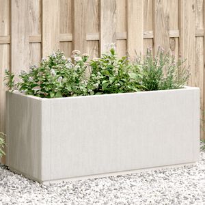 vidaXL Jardini&egrave;re blanc 80x36x35 cm PP