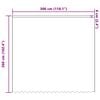 vidaXL Rideau en Dentelle Floral Blanc 260 x 300 cm Polyester