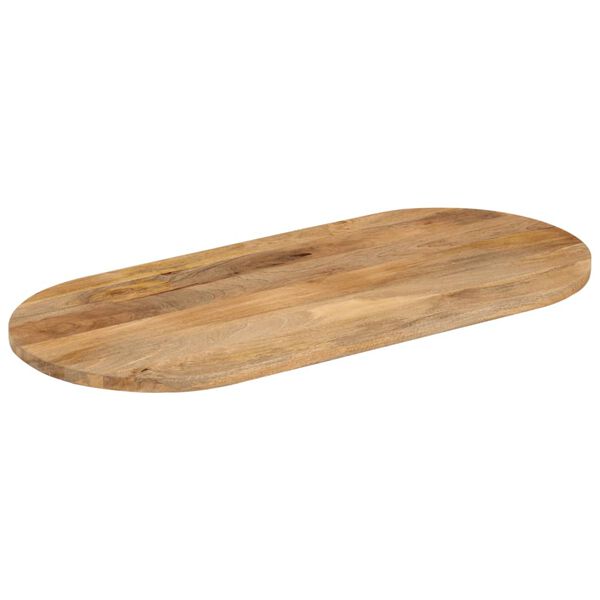 vidaXL Dessus de table 100x50x2,5 cm ovale bois massif de manguier