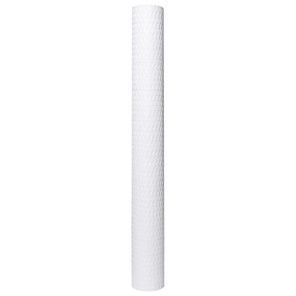 vidaXL Paravent de balcon blanc 400x90 cm r&eacute;sine tress&eacute;e