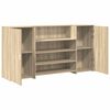 vidaXL Bureau r&eacute;ception ch&ecirc;ne sonoma 200x50x103,5 cm bois d'ing&eacute;nierie