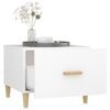 vidaXL Tables basses 2 pcs blanc 50x50x40 cm bois d'ingénierie