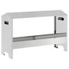 vidaXL Bac de nourrissage pour poules Argent 81 x 32 x 53,5 cm