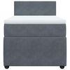 vidaXL Sommier &agrave; lattes de lit avec matelas Gris fonc&eacute; 100x200 cm