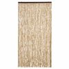 vidaXL Rideau anti-mouches beige 100x200 cm chenille