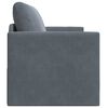 vidaXL Canap&eacute;-lit pliant Gris fonc&eacute; 124 x 71 x 78 cm Velours