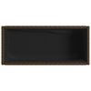 vidaXL Jardini&egrave;re avec &eacute;tag&egrave;re marron r&eacute;sine tress&eacute;e