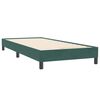 vidaXL Sommier &agrave; lattes de lit et matelas vert fonc&eacute; 80x220 cm velours