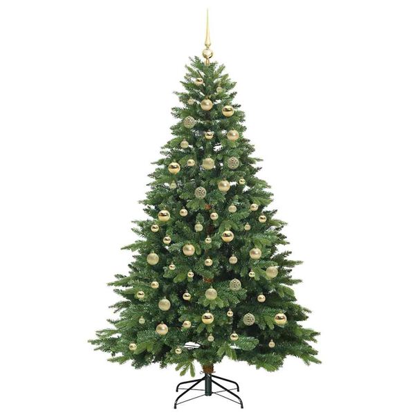 vidaXL Sapin de No&euml;l artificiel avec 300 LED Vert 210 cm PE et PVC
