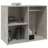 vidaXL Armoire de dressing Gris b&eacute;ton 80x40x65 cm Bois d'ing&eacute;nierie