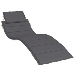 vidaXL Coussin de chaise longue anthracite 186x58x4 cm tissu oxford