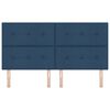 vidaXL T&ecirc;te de lit avec t&ecirc;te de lit Bleu 180 cm Cuir synth&eacute;tique