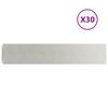 vidaXL Bordure de Pelouse 30 pc 20 x 103 cm Acier inoxydable Argent&eacute;