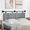 vidaXL T&ecirc;te de lit suspendue Gris clair 150 x 55 x 5 cm tissu