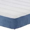 vidaXL Matelas de Lit avec matelas Bleu 140 x 200 cm tissu
