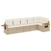 vidaXL Patio Sofa Set 6 place Beige and Cream