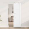 vidaXL Porte coulissante Blanc 61 x 198,5 cm Pin massif