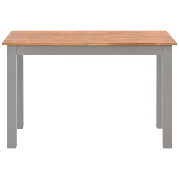 vidaXL Table de salle &agrave; manger 120x60x74 cm Bois de ch&ecirc;ne solide