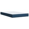vidaXL Sommier &agrave; lattes de lit avec matelas bleu 120x190 cm tissu