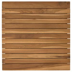 vidaXL Plateau de table 50 x 50 x 3,5 cm Carr&eacute; Bois de teck massif