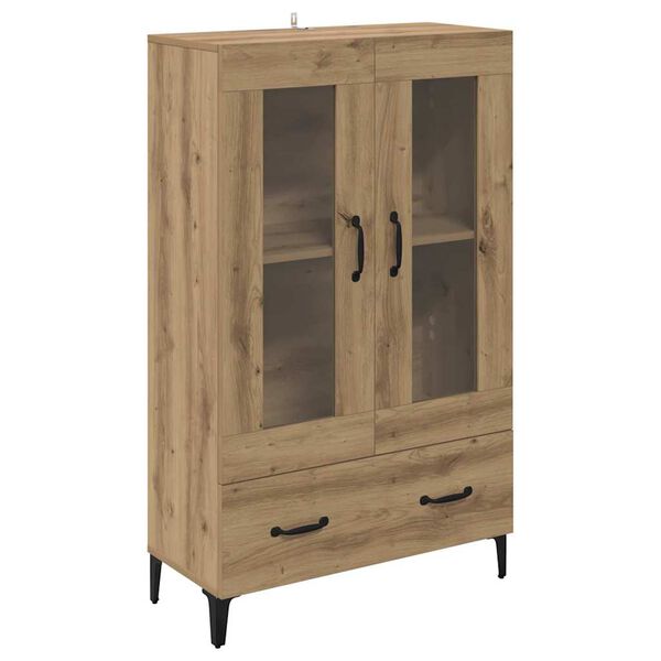 vidaXL Haut Armoire avec tiroir Ch&ecirc;ne artisanal 70 x 31 x 115 cm