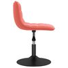 vidaXL Chaises pivotantes &agrave; manger lot de 2 rose velours