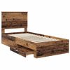 vidaXL Cadre de lit Bois ancien 90 x 200 cm Bois d'ing&eacute;nierie