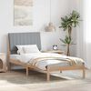 vidaXL Cadre de lit avec t&ecirc;te de lit Marron 90 x 190 cm Pin massif
