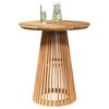 vidaXL Table d'appoint Marron 70 x 70 x 75 cm Bois de teck massif