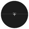 vidaXL Tapis de saut Tissu Noir pour trampoline rond de 3,05 m