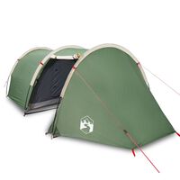 vidaXL Tente de camping 4 personnes vert 405x170x106 cm taffetas 185T