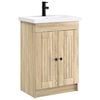 vidaXL Ensemble de mobilier de salle de bain Ch&ecirc;ne Sonoma