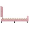 vidaXL Lit &agrave; ressorts avec t&ecirc;te de lit Rose 80 x 200 cm Velours