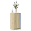 vidaXL Buffet avec LED ch&ecirc;ne sonoma 42,5x34x85 cm bois d'ing&eacute;nierie