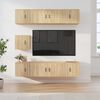 vidaXL Ensemble de meubles TV 7 pcs Ch&ecirc;ne sonoma Bois d'ing&eacute;nierie